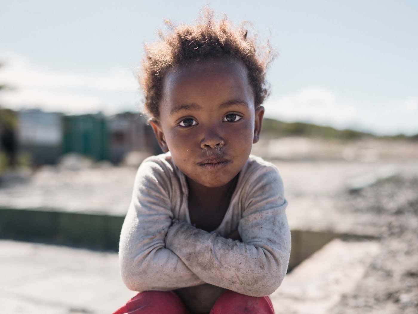 A documentary-style portrait of a child
